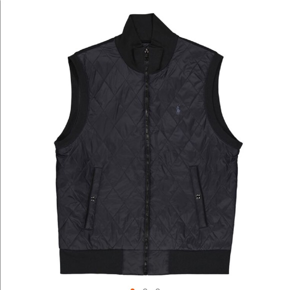 Polo by Ralph Lauren Other - NWT Polo Ralph Lauren Men's Black Diamond Quilted Sleeveless Gilet